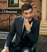 Daniel Ings in Tissot campaign wearing gentleman watch image