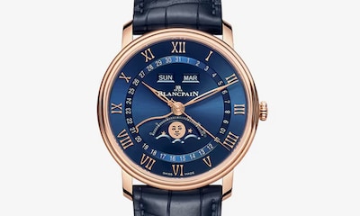 Blancpain - Villeret Quantieme Complet 40mm Mens Watch Blue image
