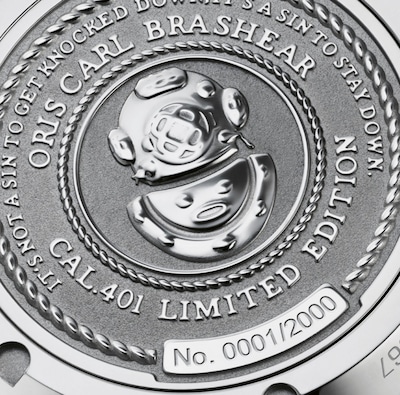 Oris Carl Brashear Limited Edition Case Back image