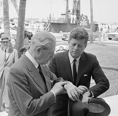 Kennedy and Macmillan sync watches image