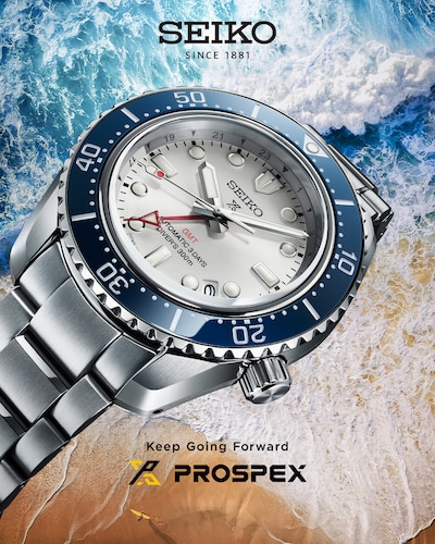 New Seiko Prospex 1968 Heritage Diver's GMT Watch Banner - Tap to collection image