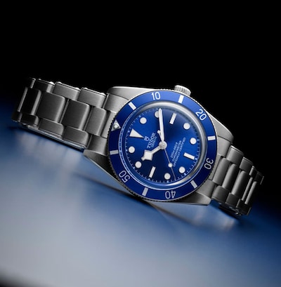Image of Tudor black bay watch. Tap to shop the watch image