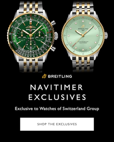 Image of Navitimer 32mm Mint Green Dial Ladies & Navitimer B01 Chronograph 43mm Dark Green Dial Mens image